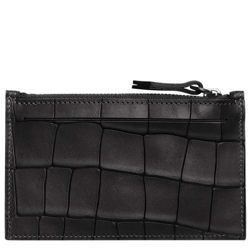 Black Men's Longchamp Croco Block Leather Coin Purses | 1627548-PJ