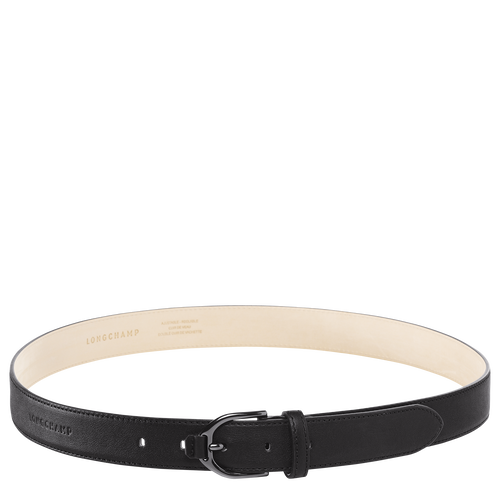 Black Women's Longchamp 3D Leather Belts | 1032645-NZ