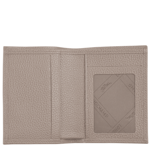 Grey Women's Longchamp Le Foulonné Leather Cardholders | 7925410-TZ