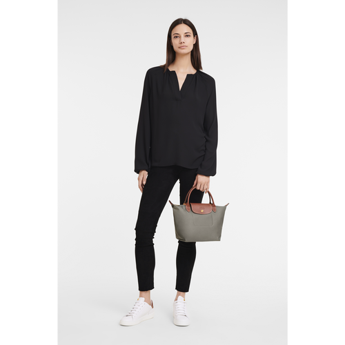 Grey Women's Longchamp Le Pliage Original S Canvas, Recycled canvas Top-handle Bags | 0385921-RN