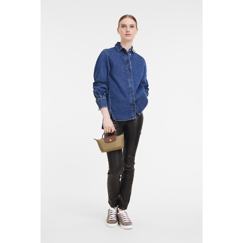 Beige Women's Longchamp Le Pliage Original Canvas, Recycled canvas Pouches | 3807469-NZ