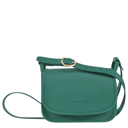 Green Women's Longchamp Le Foulonné S Leather Crossbody Bags | 9378604-RT