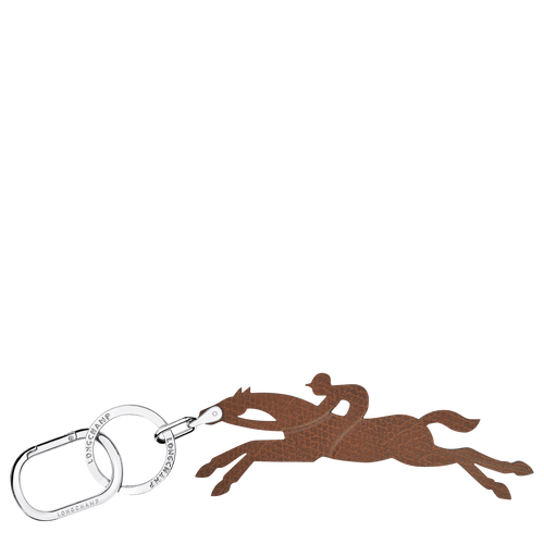 Brown Men's Longchamp Le Pliage Leather Key Rings | 9281743-FT