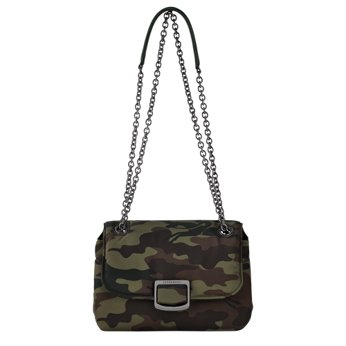 Green Women's Longchamp Brioche S Canvas Crossbody Bags | 3468152-WI