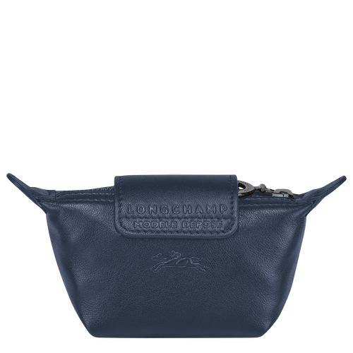 Blue Men's Longchamp Le Pliage Cuir Leather Coin Purses | 2716984-CY