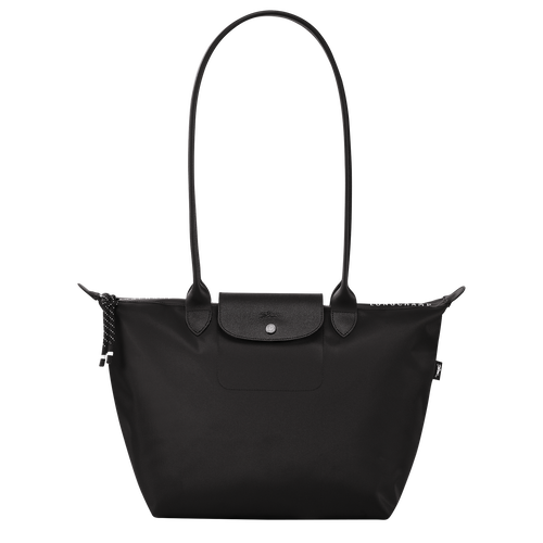 Black Women's Longchamp Long Le Pliage Energy Canvas, Recycled canvas Shoulder Bags | 8975023-ED