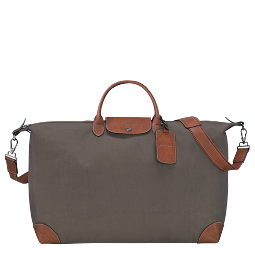 Brown Men's Longchamp Boxford XL Canvas Travel Bags | 3710249-NO