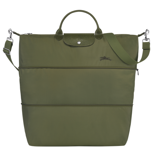 Green Women's Longchamp Le Pliage Green Canvas, Recycled canvas Travel Bags | 7925406-KD