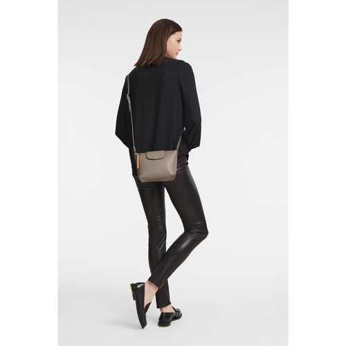Beige Women's Longchamp Le Pliage City Canvas Crossbody Bags | 6852193-XL