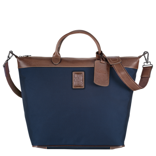 Blue Women's Longchamp Boxford Canvas Travel Bags | 3916547-QB