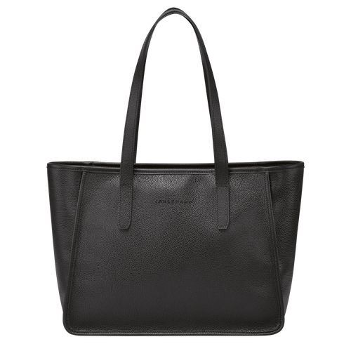 Black Women's Longchamp Le Foulonné Leather Shoulder Bags | 1634295-BY