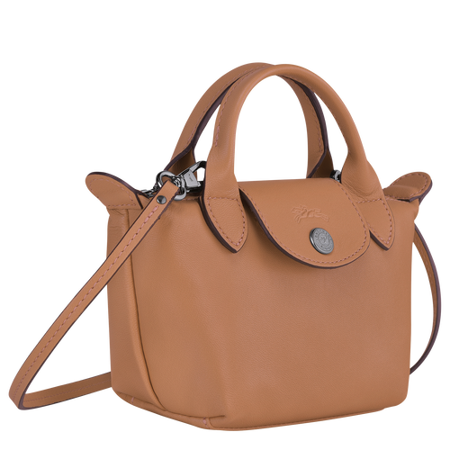 Beige Women's Longchamp Le Pliage Cuir Leather Crossbody Bags | 6714358-JP