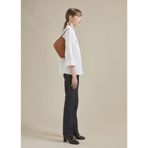 Brown Women's Longchamp 3D Leather Pouches | 0427519-QZ