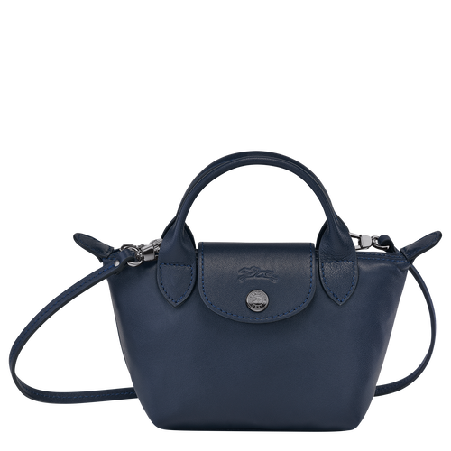 Blue Women's Longchamp Le Pliage Cuir Leather Crossbody Bags | 7193065-BZ