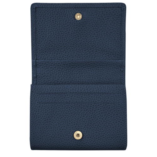 Blue Men's Longchamp Le Foulonné Leather Coin Purses | 8329601-SD