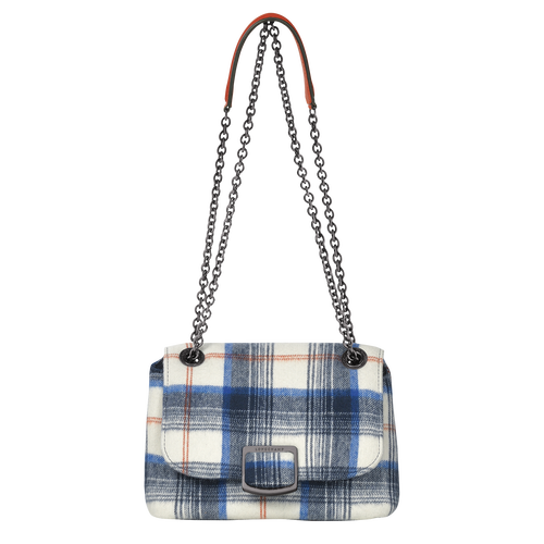 Blue Women's Longchamp Brioche S Canvas Crossbody Bags | 7065824-OH