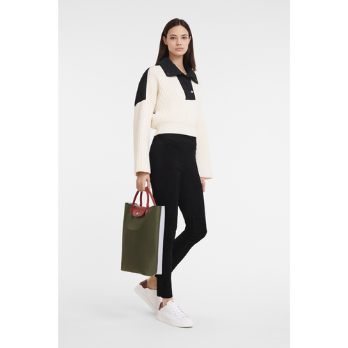 Green Women's Longchamp Le Pliage Re-Play Canvas Top-handle Bags | 5601324-GK