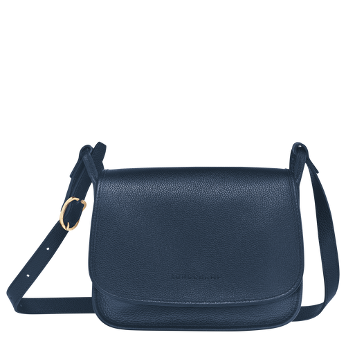 Blue Women's Longchamp Le Foulonné M Leather Crossbody Bags | 6470189-JG