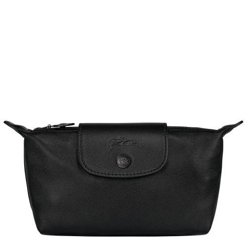Black Women's Longchamp Le Pliage Cuir Leather Pouches | 0195324-DN