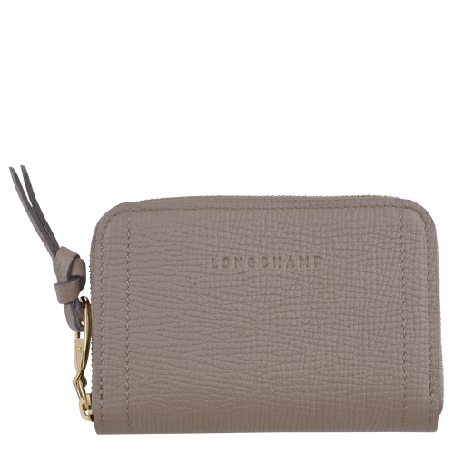 Beige Women's Longchamp Mailbox Leather Coin Purses | 7319805-BM