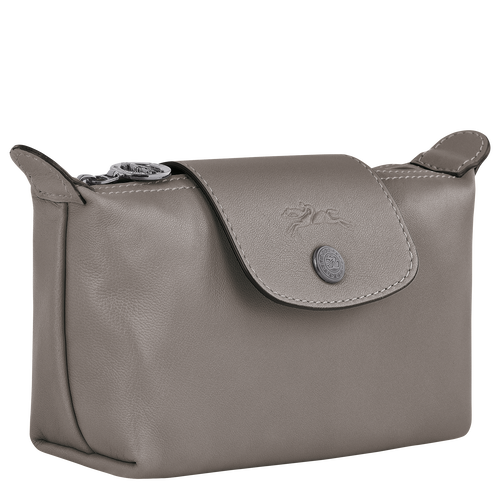 Grey Women's Longchamp Le Pliage Cuir Leather Pouches | 5862971-EK