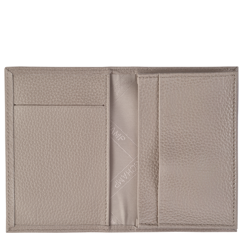 Grey Women's Longchamp Le Foulonné Leather Cardholders | 0237916-PL