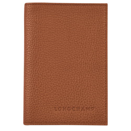Brown Women's Longchamp Passport cover Le Foulonné Leather Pouches | 9573416-US