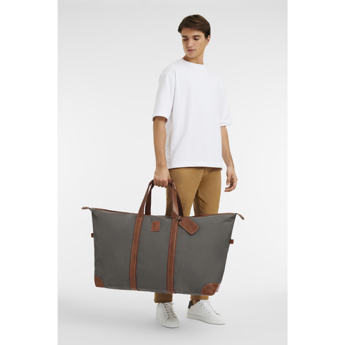 Brown Women's Longchamp Boxford Canvas Travel Bags | 6293145-EG