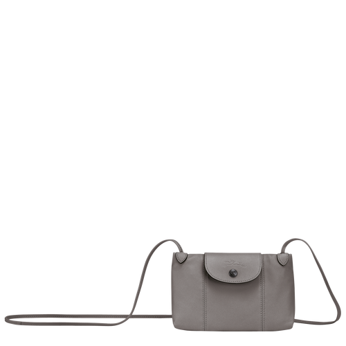 Grey Women's Longchamp Le Pliage Cuir Leather Crossbody Bags | 3982105-AO