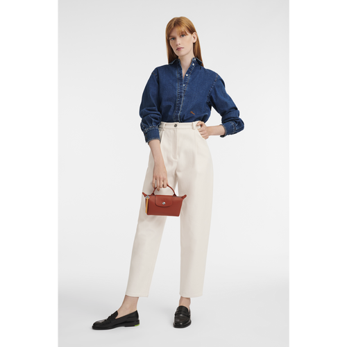 Orange Women's Longchamp Le Pliage City Canvas Pouches | 7041983-BP