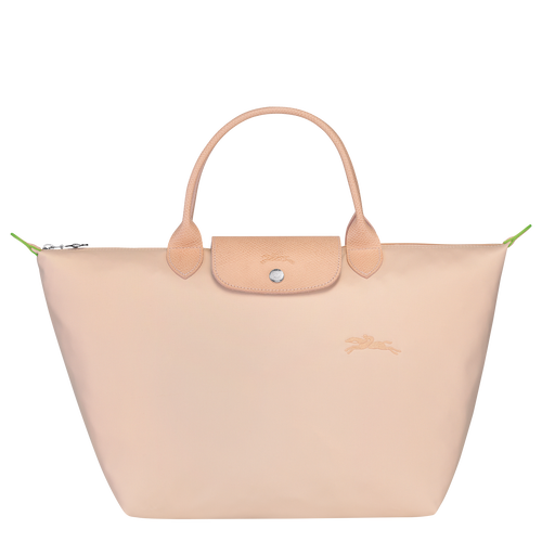 Pink Women's Longchamp Le Pliage Green M Canvas, Recycled canvas Top-handle Bags | 8794562-BN