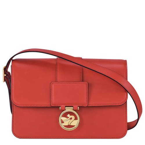 Orange Women's Longchamp Box-Trot M Leather Crossbody Bags | 0279641-PW