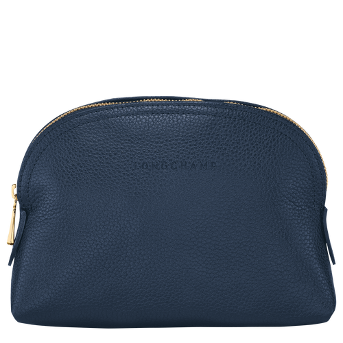 Blue Women's Longchamp Le Foulonné Leather Pouches | 5034817-TL
