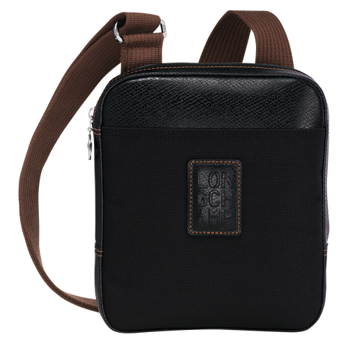 Black Men's Longchamp Boxford S Canvas Crossbody Bags | 3682491-HD