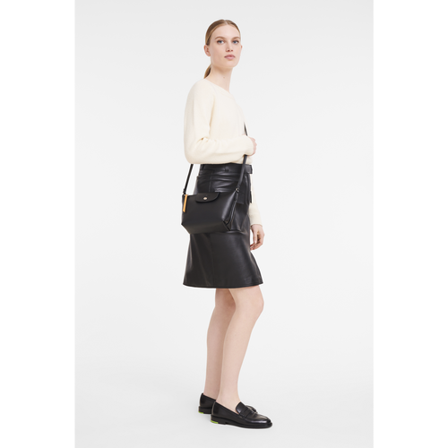Black Women's Longchamp Le Pliage City Canvas Crossbody Bags | 8371096-CG