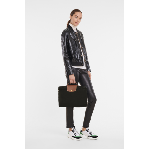Black Men's Longchamp Le Pliage Original S Canvas, Recycled canvas Briefcase | 9274810-OZ