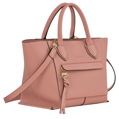 Pink Women's Longchamp Mailbox M Leather Top-handle Bags | 9043628-CZ