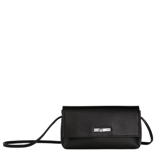 Black Women's Longchamp Roseau Essential Leather Pouches | 0583679-VL
