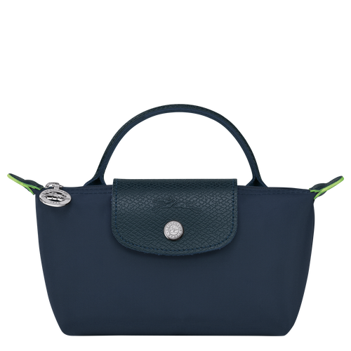 Blue Women's Longchamp Le Pliage Green Canvas, Recycled canvas Pouches | 8729501-LT