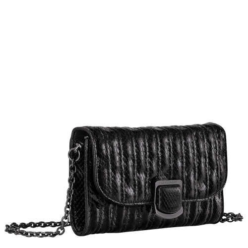 Black Women's Longchamp Brioche Serpent Leather Wallets On Chain | 2698315-WQ