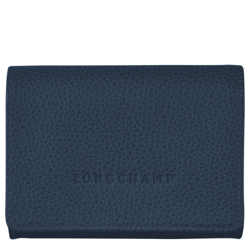 Blue Women's Longchamp Le Foulonné Leather Coin Purses | 9134805-OR