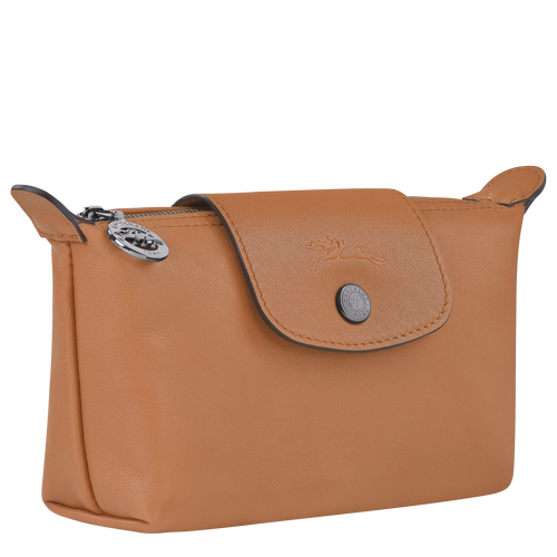 Beige Women's Longchamp Le Pliage Cuir Leather Pouches | 6018972-RT