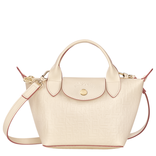 Beige Women's Longchamp Le Pliage Cuir LGP XS Leather Top-handle Bags | 4629835-OU