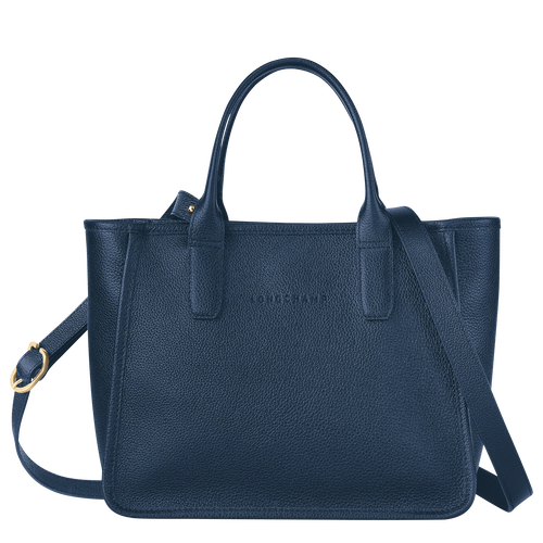 Blue Women's Longchamp Le Foulonné Leather Top-handle Bags | 0637825-VU