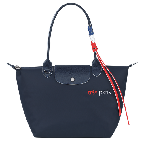 Blue Women's Longchamp Le Pliage Très Paris S Canvas, Recycled canvas Shoulder Bags | 6721953-IQ