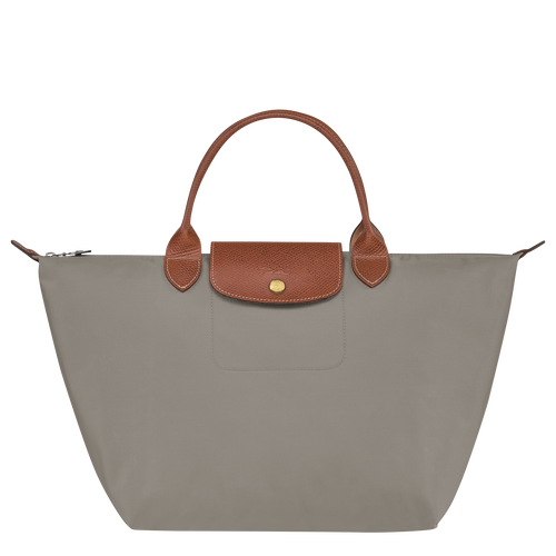 Grey Women's Longchamp Le Pliage Original M Canvas, Recycled canvas Top-handle Bags | 9023751-WN