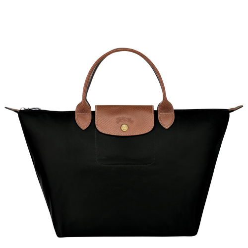 Black Women's Longchamp Le Pliage Original M Canvas, Recycled canvas Top-handle Bags | 3748256-PS