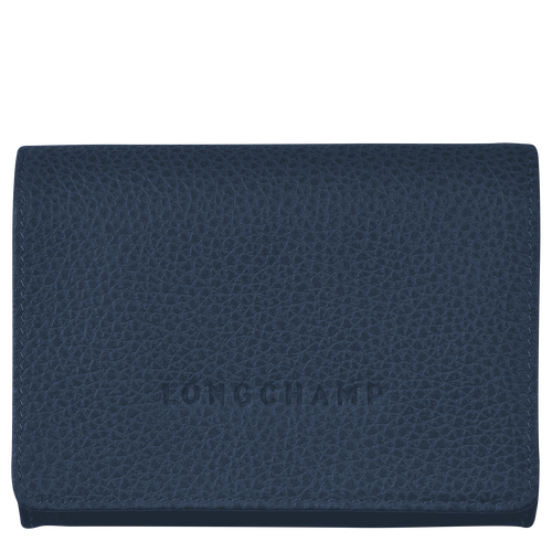 Blue Men's Longchamp Le Foulonné Leather Coin Purses | 8329601-SD