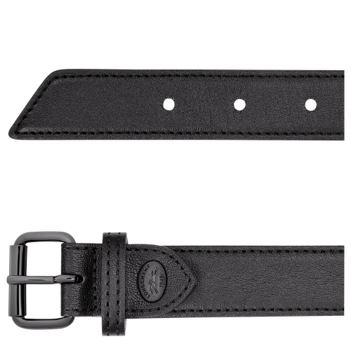 Black Women's Longchamp Le Pliage Cuir Leather Belts | 1640583-JW