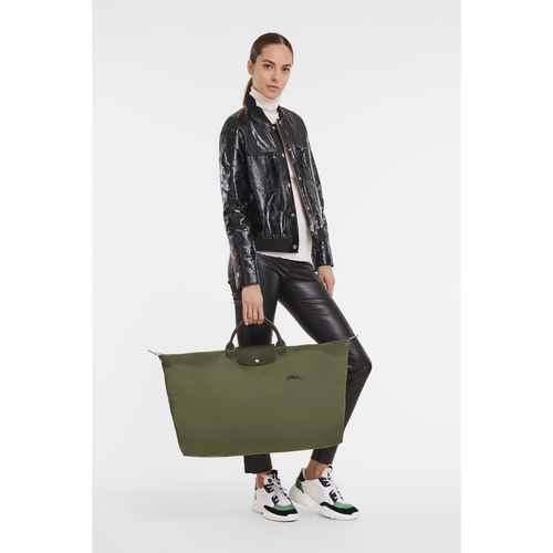 Green Women's Longchamp Le Pliage Green XL Canvas, Recycled canvas Travel Bags | 0834217-IX